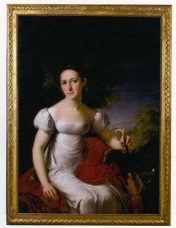 В.А. Тропинин. Портрет неизвестной с зонтиком в руке. 1810